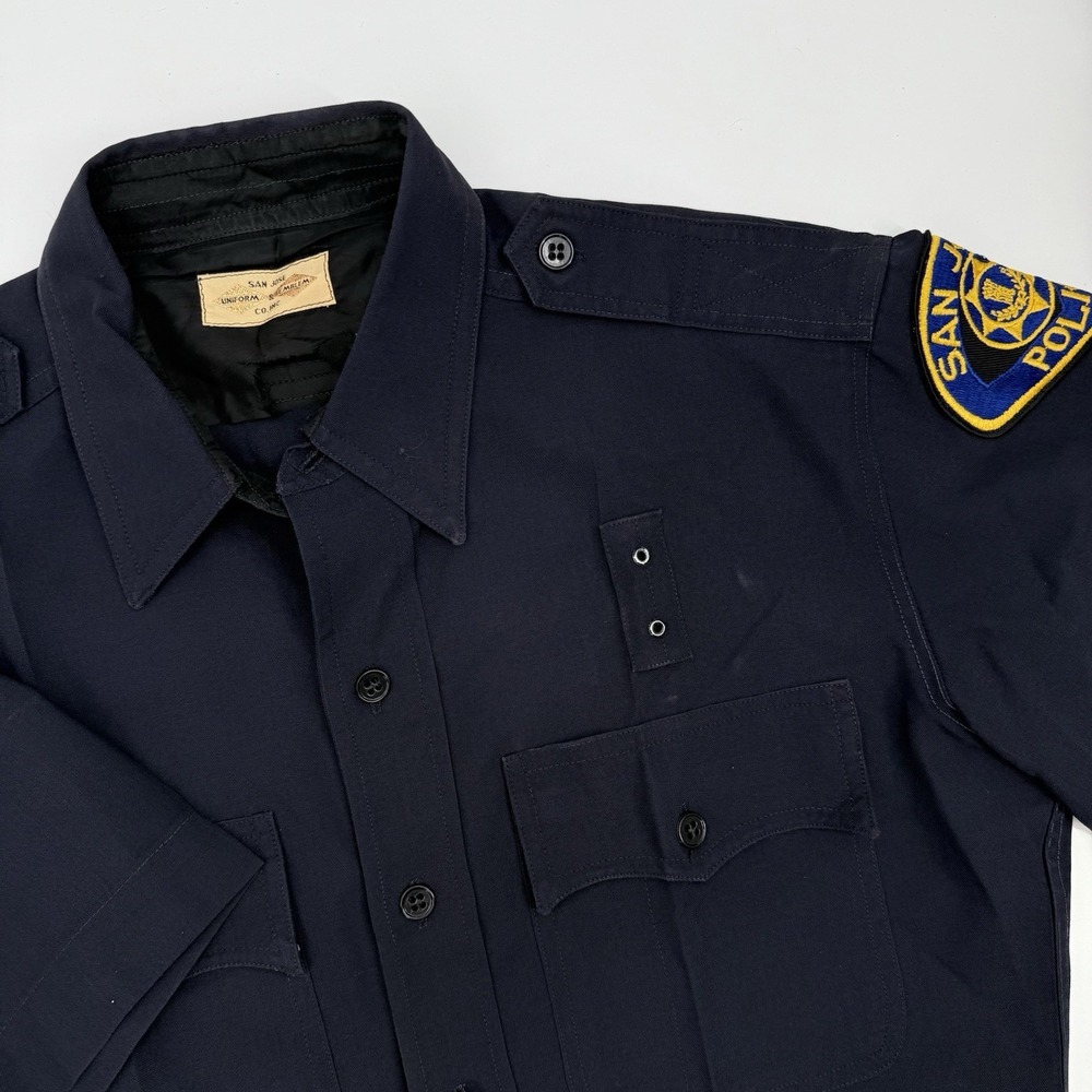 Vintage San Jose Police Service Issued Uniform Shirt 1964‎ Raeford Worsted Corp